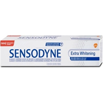 Sensodyne Extra Whitening zubná pasta s extra bieliacim účinkom pre citlivé zuby 100 ml