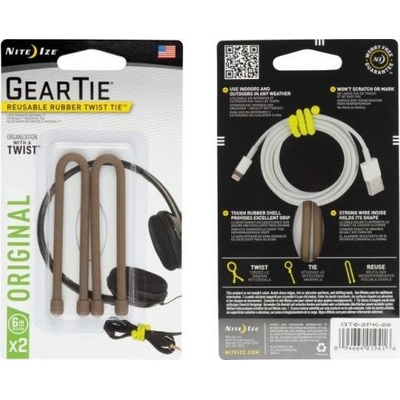 Nite Ize Vázací drát Gear Tie délky 6" coyote, 2ks – Zboží Dáma