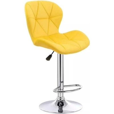LuxuryForm Design Livio Velur na striebornom tanieri žltá