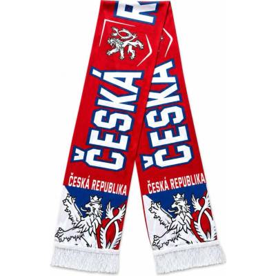 Fanouškovská letní šála Česká republika červená