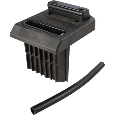 LOCINOX® OGS stredový spodný doraz s odtokom vody, pre dvojkrídlové brány, na zabetónovanie