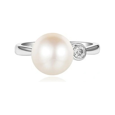 Silverino Prsten se zirkony a perlou 7246 SR07246PFWSW