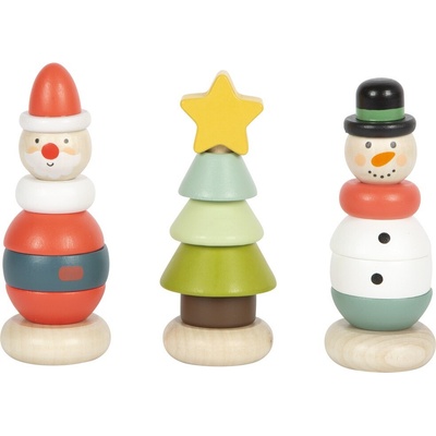 Small Foot Dřevěná vánoční nasazovací figurka 1 ks