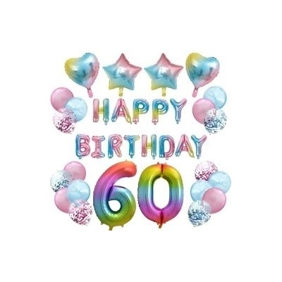 Balónkový set HB duhový číslo 60