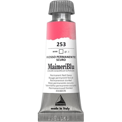 Maimeri Blu Акварелна боя Permanent Red Deep 253 12 ml 1 бр (M1609253)
