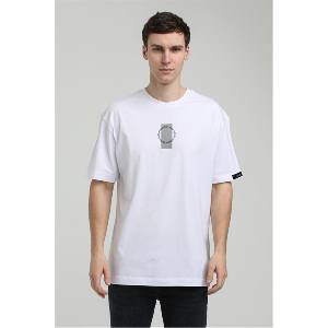 New World Polo Мъжка Oversize тениска 23SSM20331 - Бяла #371370 (371370_Бяло)