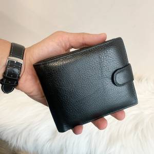  Мъжки Кожен портфейл черен Модел-a30