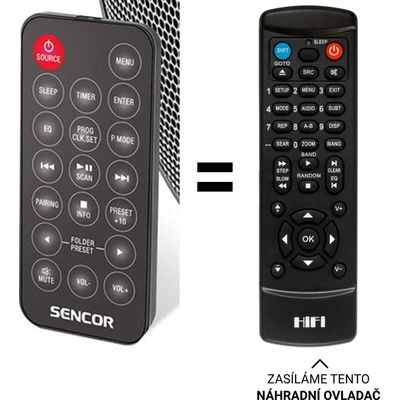 Dálkový ovladač Predátor Sencor SPT 6500
