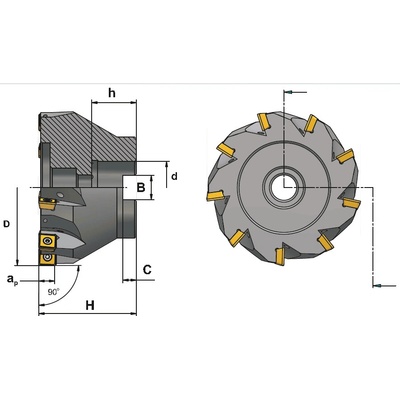 R616.21-050 SD09 nástrčná fréza