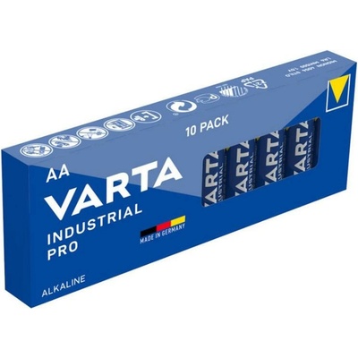 VARTA Батерии алкални Varta Industrial Pro, AA, LR6, 1.5V, 10бр. в опаковка