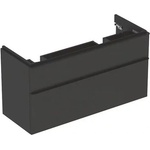 Geberit Долен шкаф за двойна окачена мивка Geberit Smyle Square тъмносива лава 2 чекмеджета 119 см (500.356.JK.1)