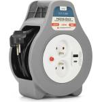 MONTIS Przedłużacz domowy zwijany z USB 10m MT188 2 AC изход(а) (MT188)