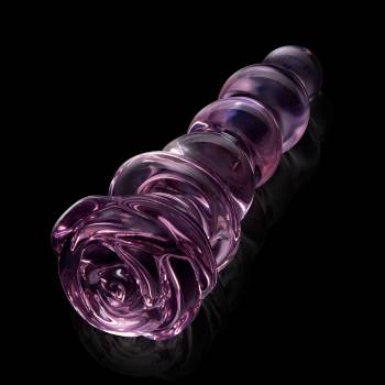 Image 1 of DreamToys Glaze Glass Rosebud Beaded Plug Pink