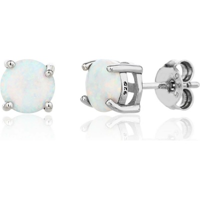 Jan Kos jewellery stříbrné náušnice s opálem MHT-3482/SL00