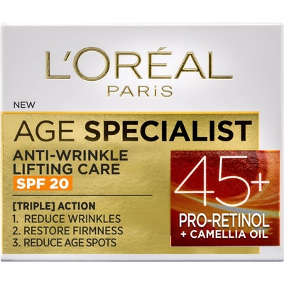 L'Oréal L'Oréal Age Specialist Дневен крем за лице, SPF20, 50 ml