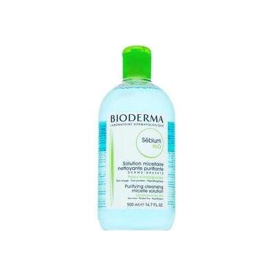 BIODERMA Sébium H2O Purifying Cleansing Micelle Solution мицеларен разтвор за мазна кожа 500 ml