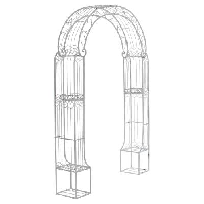 Design-Shop Oblouk na růže Allia - Bílá antik