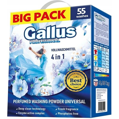Gallus professional 4 in1 universal prášok na pranie 3,05 kg 55 PD