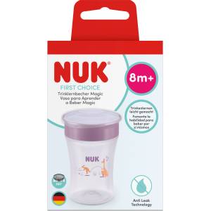 Nuk Чаша Magic Cup 230мл. , 8+мес. , Кенгуру, розова (10255743)