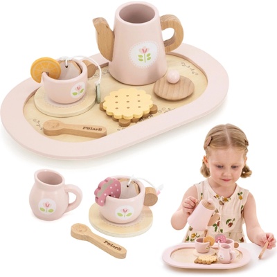 PolarB detský čajový set ružový