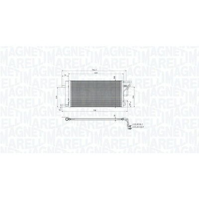Kondenzátor klimatizace MAGNETI MARELLI 350203105200