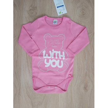 Image 1 of Rach Боди с дълъг ръкав With You, 68, 74, 80, 86, 92, 98 /розово/