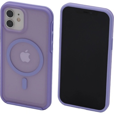 FixPremium Clear s MagSafe iPhone 12 a 12 Pro fialové
