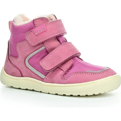 Protetika Dievčenská zimná barefoot obuv DAXI PINK ružová