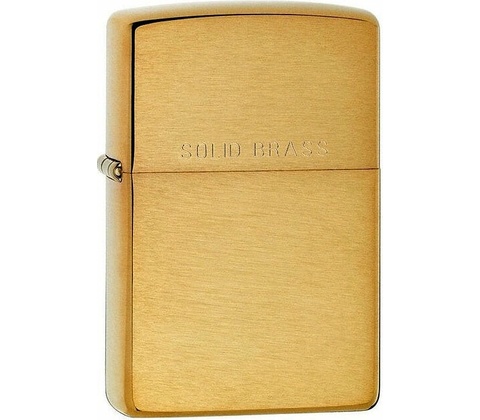 Zippo Solid Brass 23001