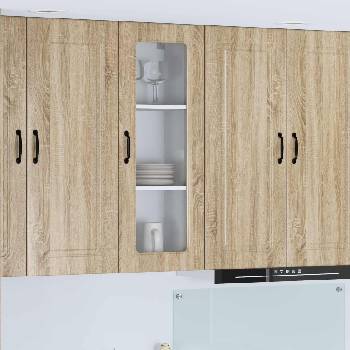 vidaXL Панел за миялна машина Kalmar Сонома дъб 40 x 31 x 100 см (884746)