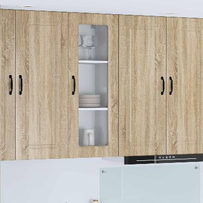vidaXL Панел за миялна машина Kalmar Сонома дъб 40 x 31 x 100 см (884746)