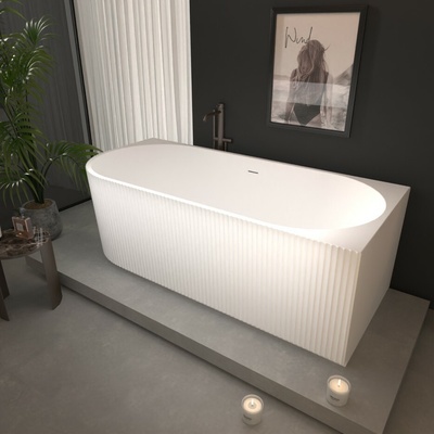 Erga Marina 150x75 cm + odtoková zátka, pravá, biela lesklá, ERG-MARINA-150075R-WH-WH
