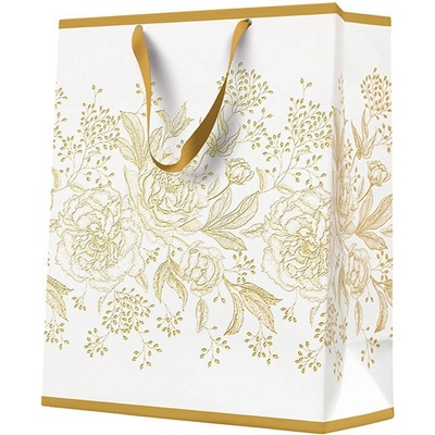 Darčeková taška Premium Rose Peonies, large - 26,5x33,5x13 cm