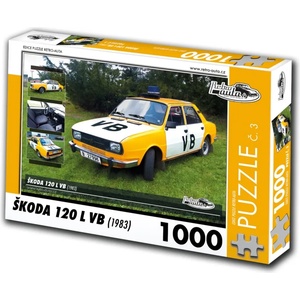 Retro cars - Puzzle Škoda 120 L VB (1983) - 1 000 piese