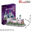 3D puzzle CubicFun 3D puzzle svítící Zámok Neuschwanstein 128 ks