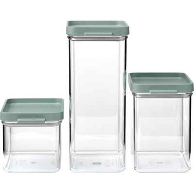 Mepal Кухненски буркан за съхранение OMNIA, комплект от 3 бр. , северен градински чай, пластмаса, Mepal (MPL03986H2)