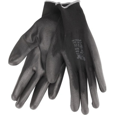 Extol Premium rukavice z polyesteru polomáčené v PU, černé 8856638