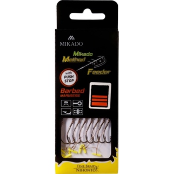 Mikado Náväzec Method Feeder RIG 10 cm PUSH STOP 0,16 mm veľ.6 8 ks