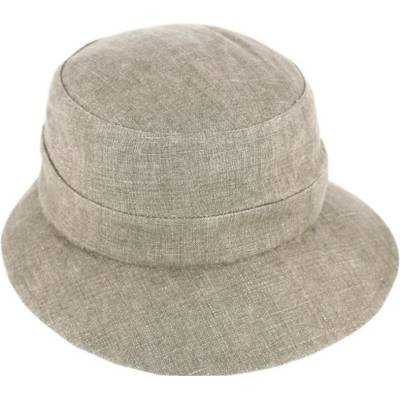Fiebig Headwear since 1903 Letní dámský lněný klobouček béžový
