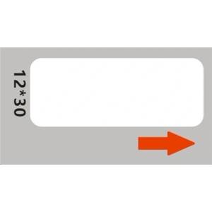 Niimbot A2A68601201, 12x30mm, 195 бр. , бели самозалепващи етикети (A2A68601201)