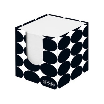 HERLITZ Blok kocka nelepená Herlitz Just Black 90x90x90mm kartónová krabička