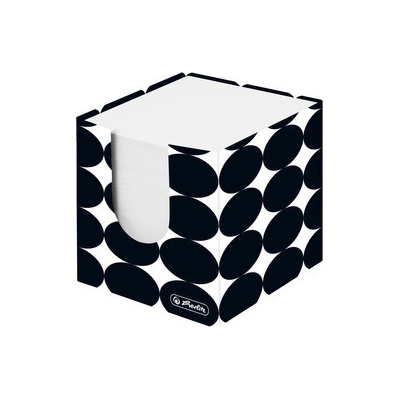 HERLITZ Blok kocka nelepená Herlitz Just Black 90x90x90mm kartónová krabička