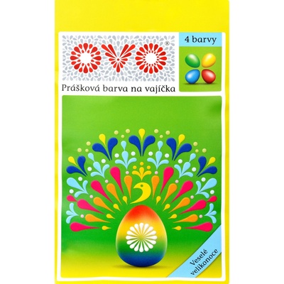 Ovo 4 práškové farby na vajíčka 4 x 5 g