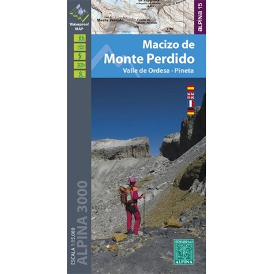 Editorial Alpina mapa Macizo de Monte Perdido 1:15