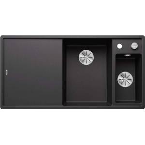 BLANCO Axia III 6 - Силгранитна мивка, 100x51 см, с контрол на оттичането и аксесоари, InFino, антрацит 523472 (523472) Мивка за вграждане