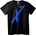 NOONEBRAND Тениска синя X символ - M, Black