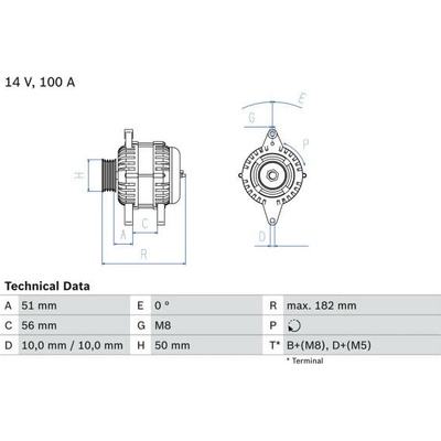 generátor BOSCH 0 986 043 680