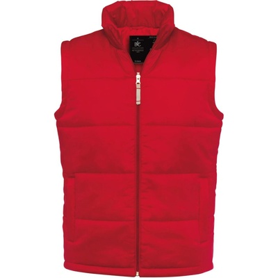 B&C vesta Bodywarmer, zateplená, pánská COT-01093000401 červená – Zboží Mobilmania