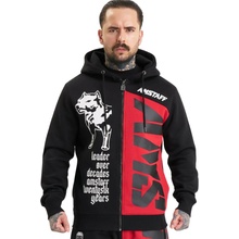 Amstaff Mavor mikina na zips s kapucňou black