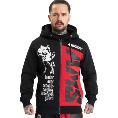 Amstaff Mavor mikina na zips s kapucňou black